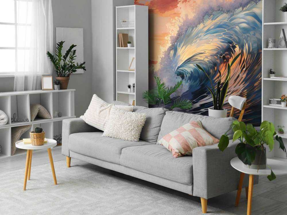 A Wave over the Sunset