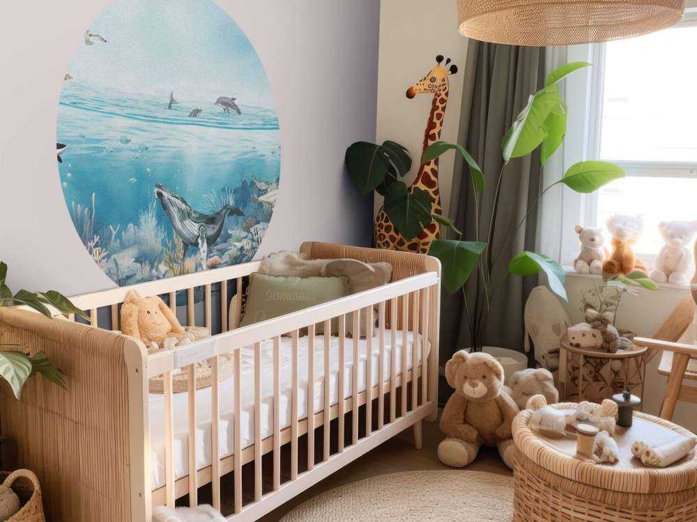 Krajobraz Oceaniczny ze Zwierzętami w Kolorze