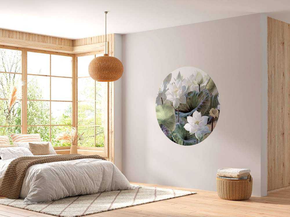 Malownicze kwiaty lotosu