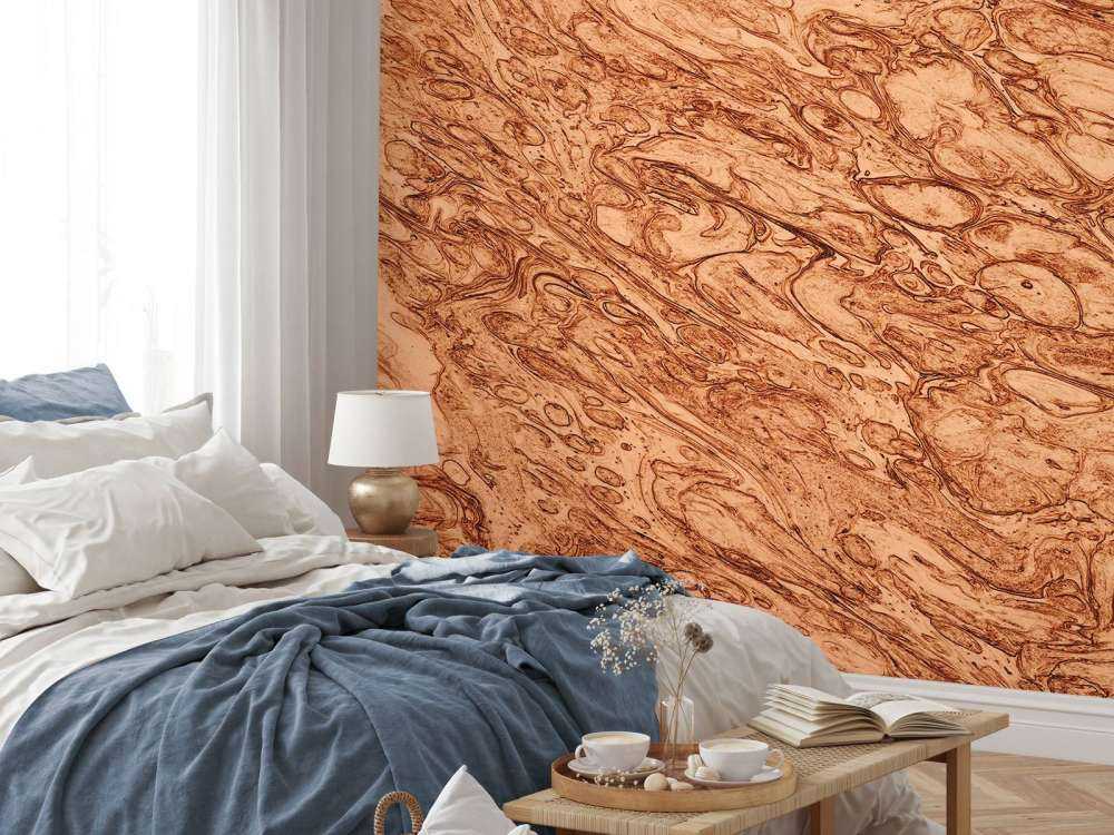 Tło z roztopionej miedzi