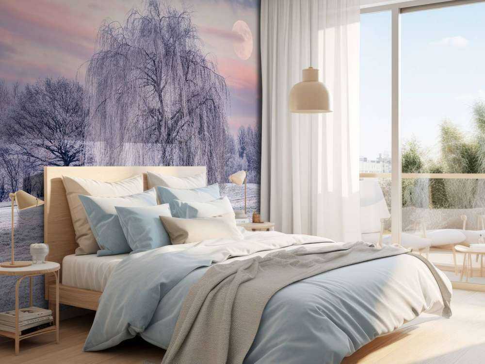 Drzewo pokryte mrozem