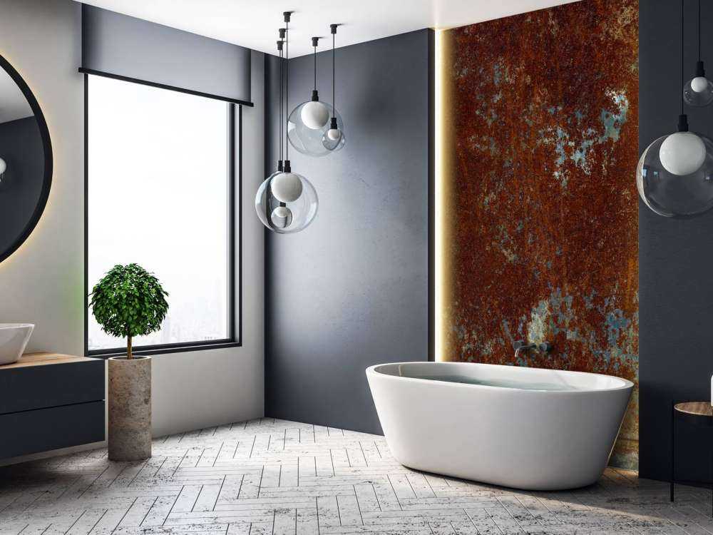 Zardzewiała konstrukcja metalowa