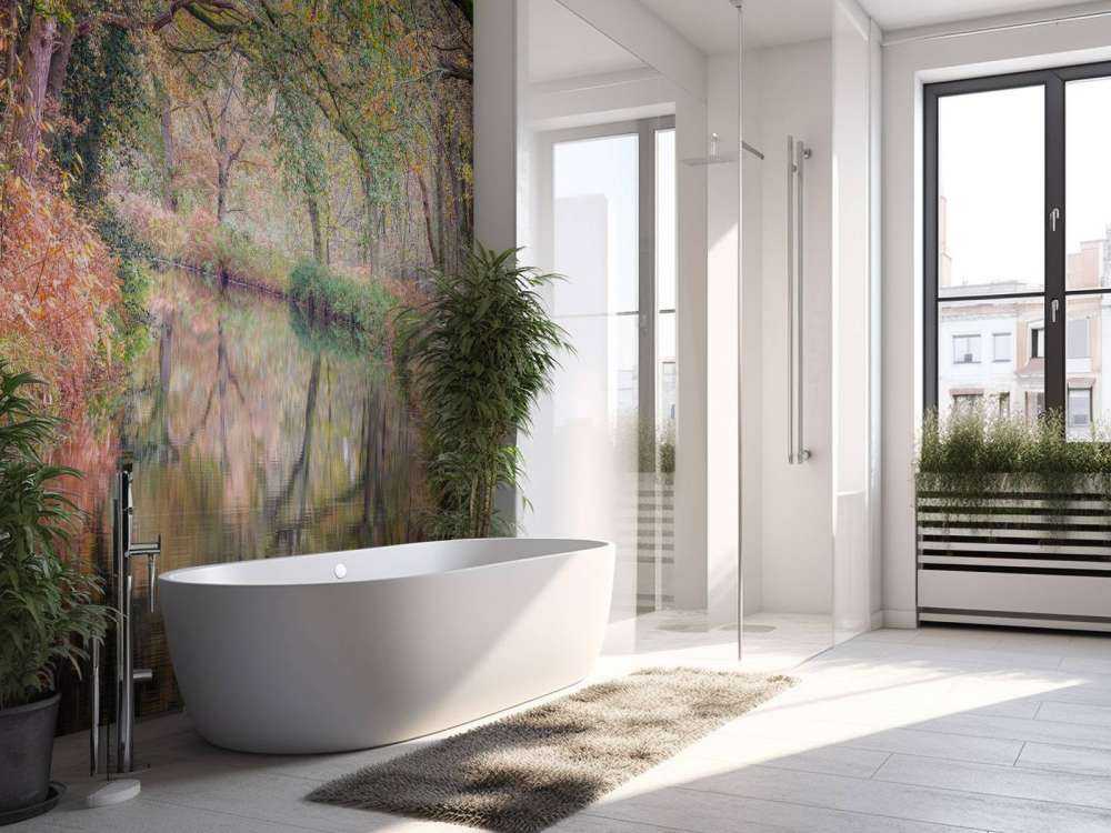 Pokryty kolorowym lasem