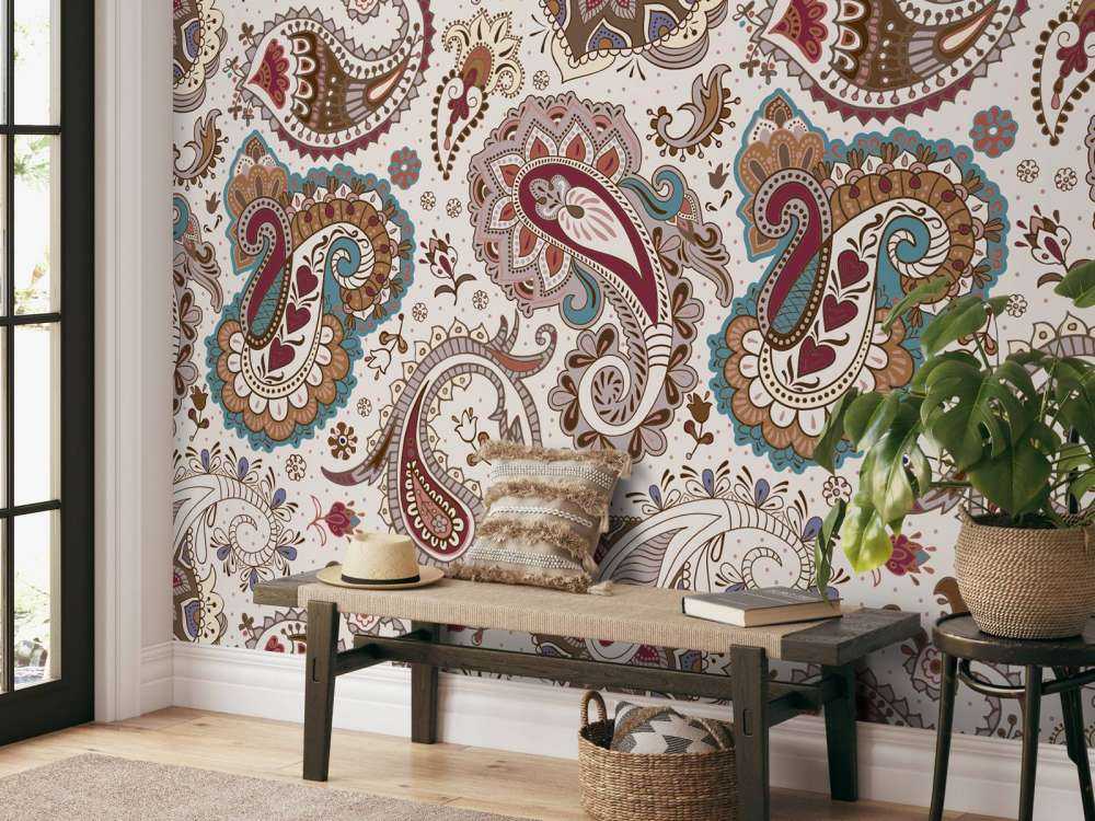 Kolorowe kwiaty w tle