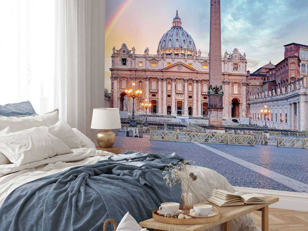 Plac św. Piotra z tęczą