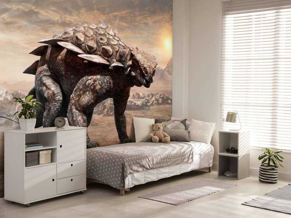 Dinozaur na opuszczonym terenie