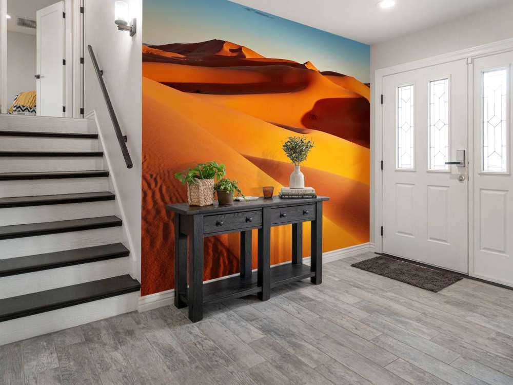 Pustynia o zachodzie słońca