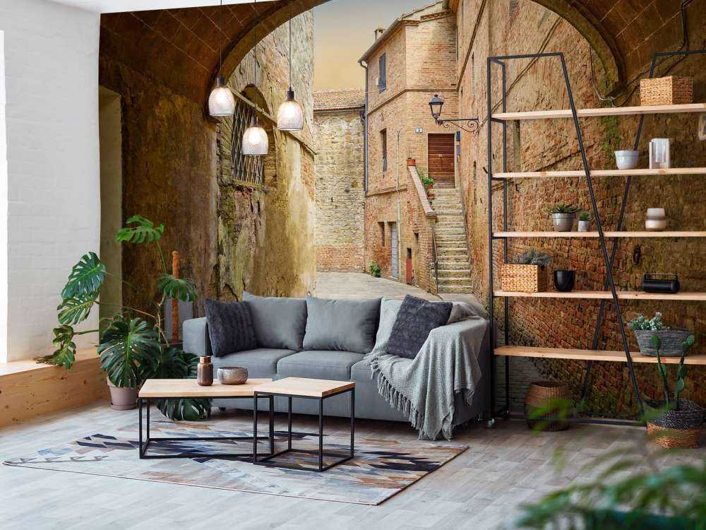 Wąska łukowa ulica