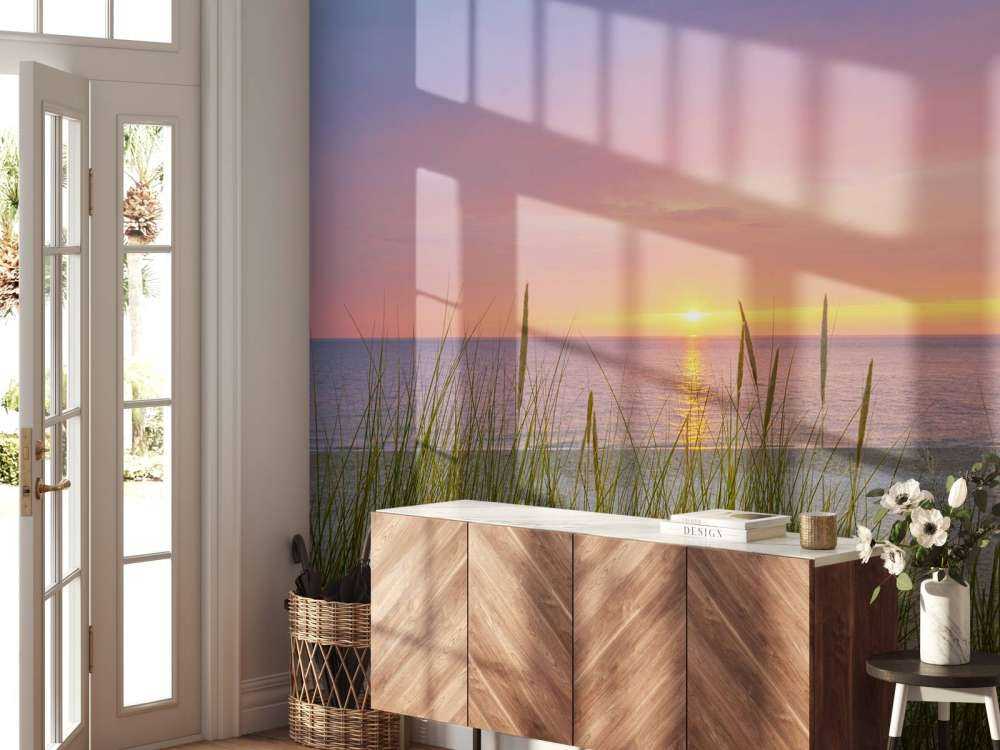 Wschód słońca na wybrzeżu