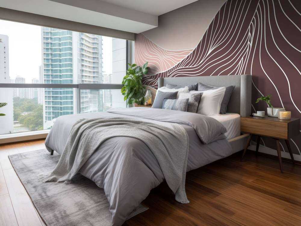 Kolorowe góry lineart