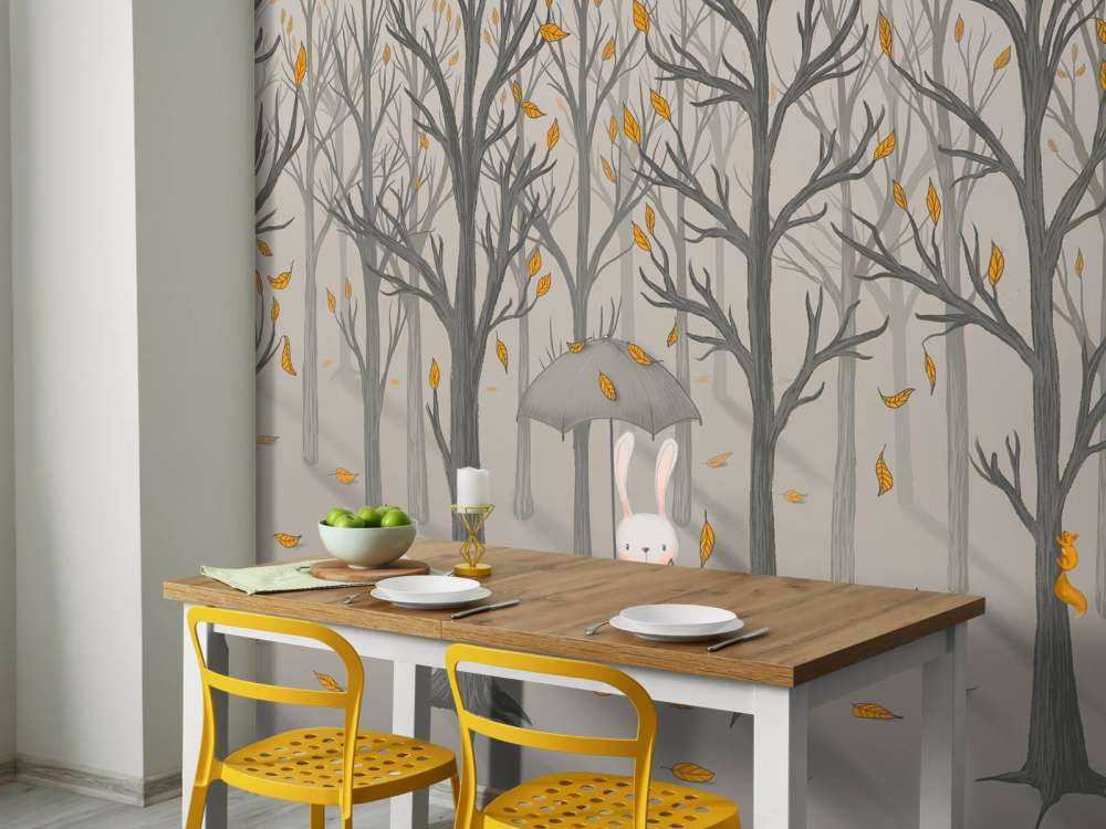 Królik pod liśćmi