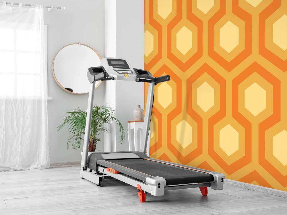 Pomarańczowe figury z lat 70