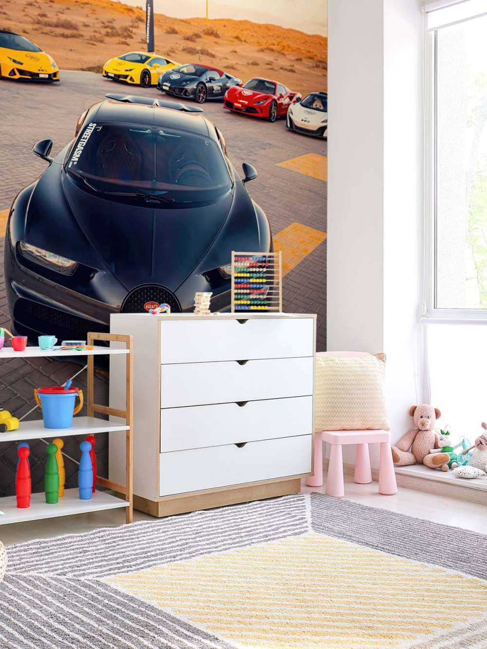 Hypercars przy zachodzie słońca