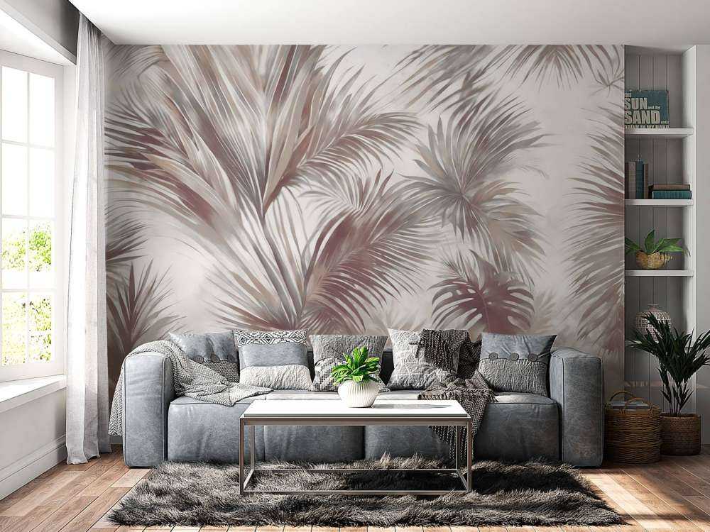 Palm Extravaganza Brązowy