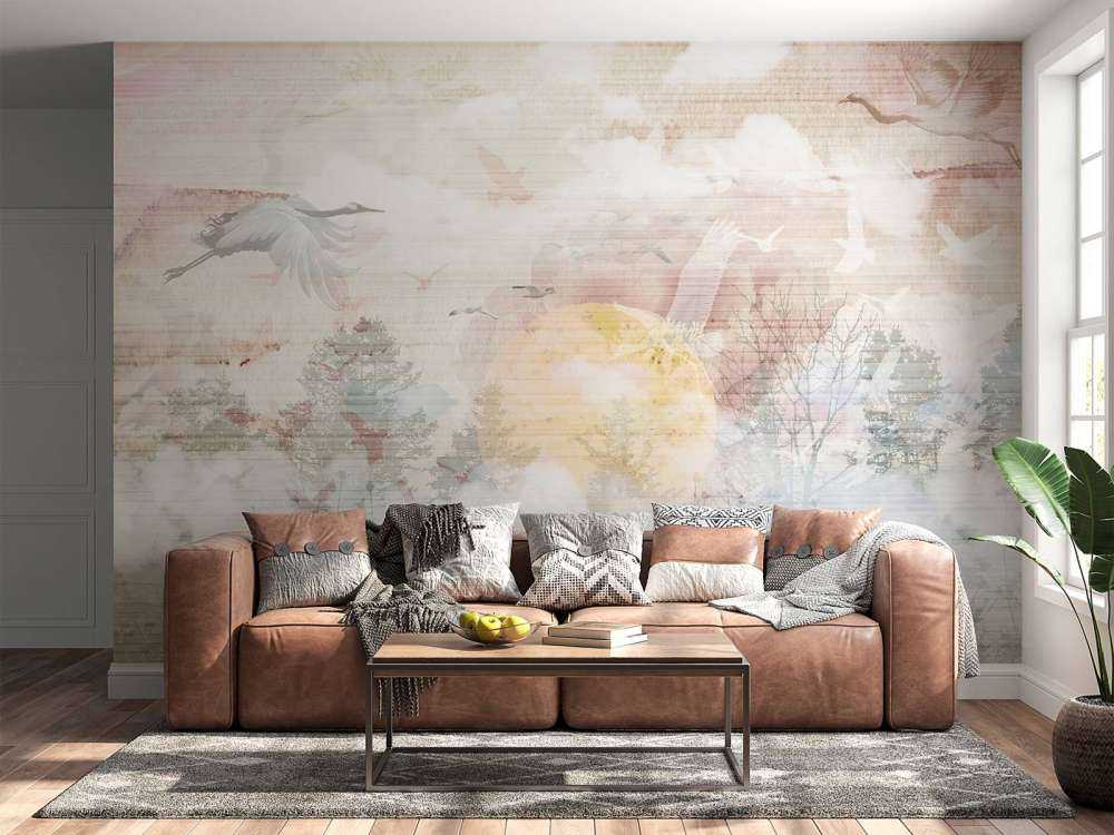 Wschód słońca w mgle