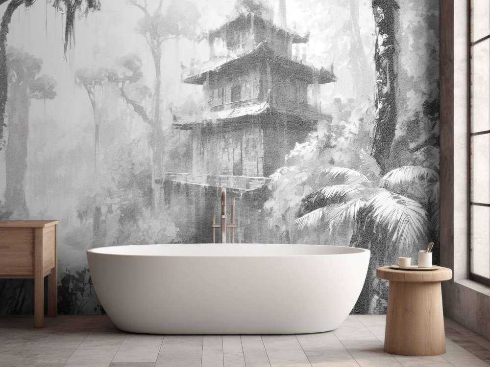 Ukryta Chatka w Mglistym Lesie