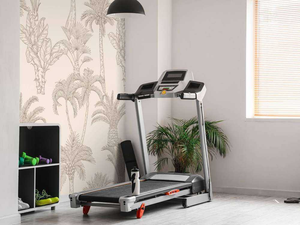 Dżungla line-art beżowa