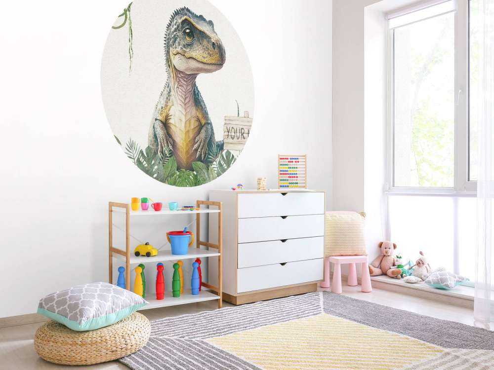 Młody t-rex w dżungli