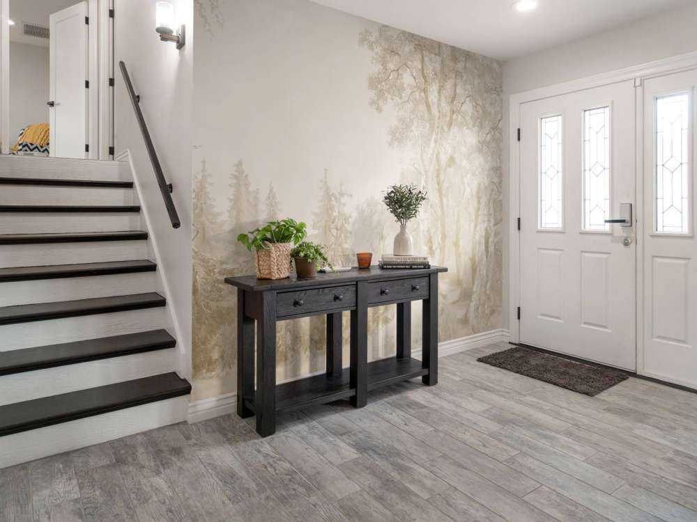 Krajobraz leśny beżowy #2