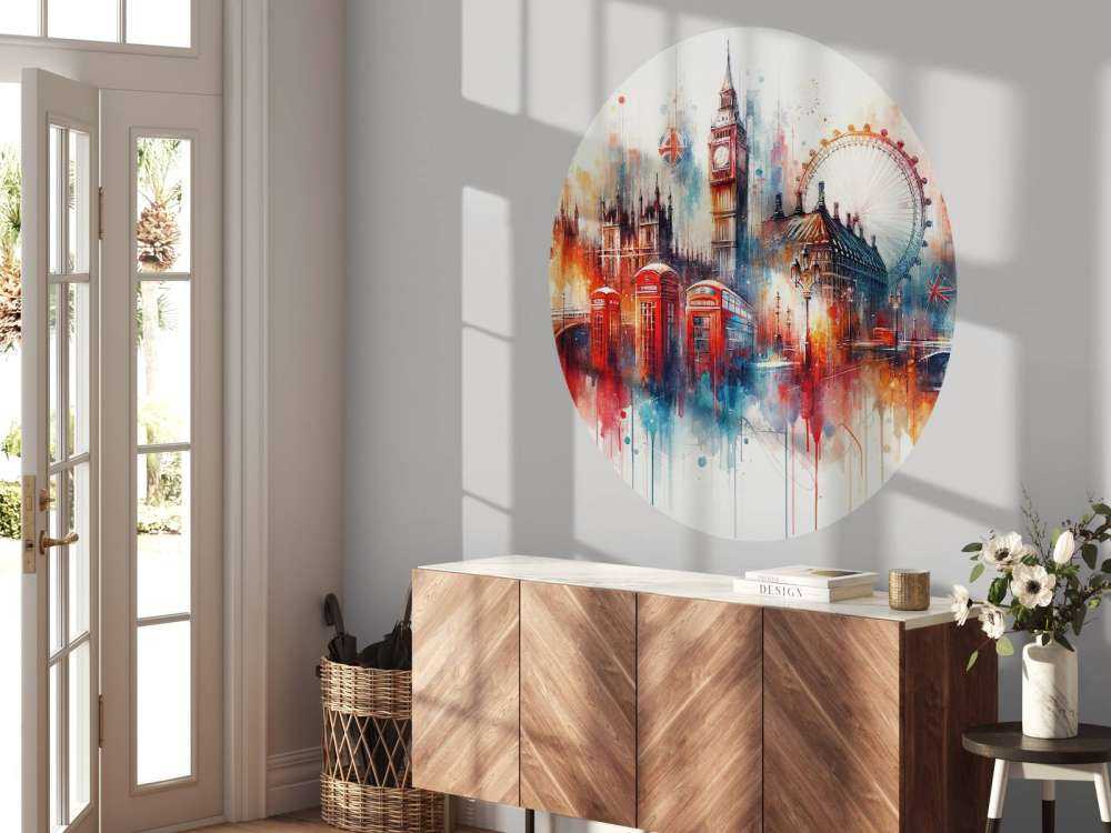 Akwafortowa panorama Londynu