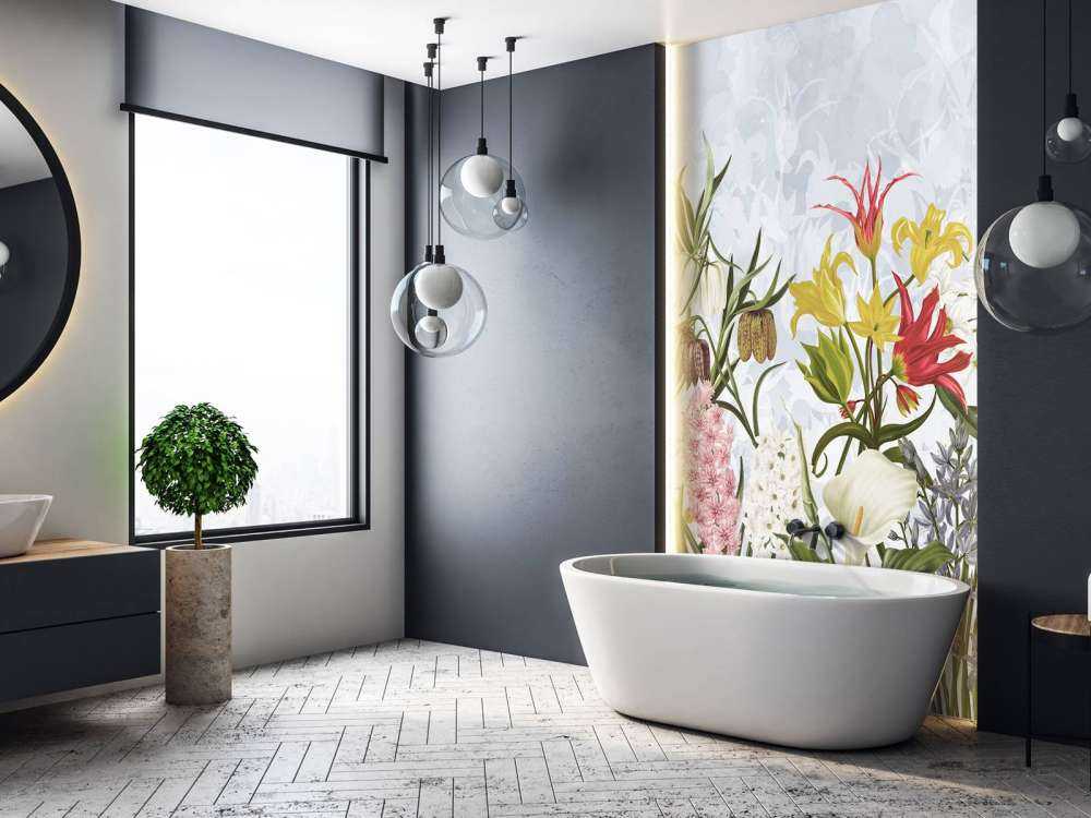 Kwiaty Wiosenne - Niebieskie Niebo w Chmurach