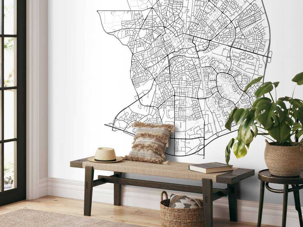 Mapa Apeldoorn, biała