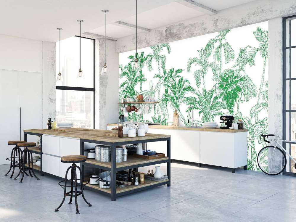 Ilustracja zielonej dżungli