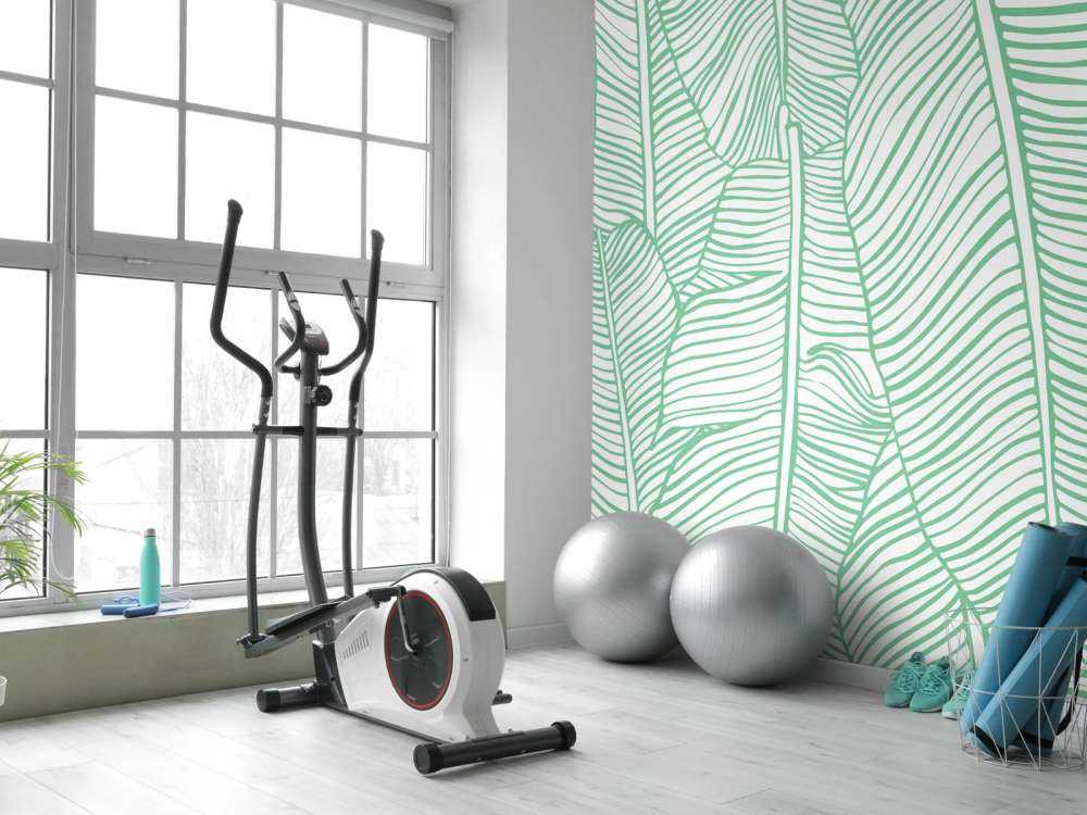 Wzór liściowy zielony