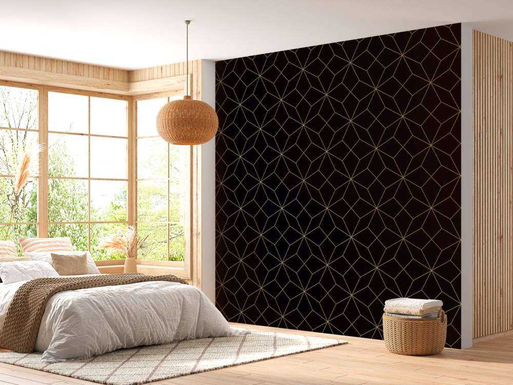 Linie abstrakcyjne, złoto