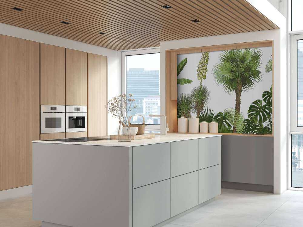 Zielone rośliny tropikalne