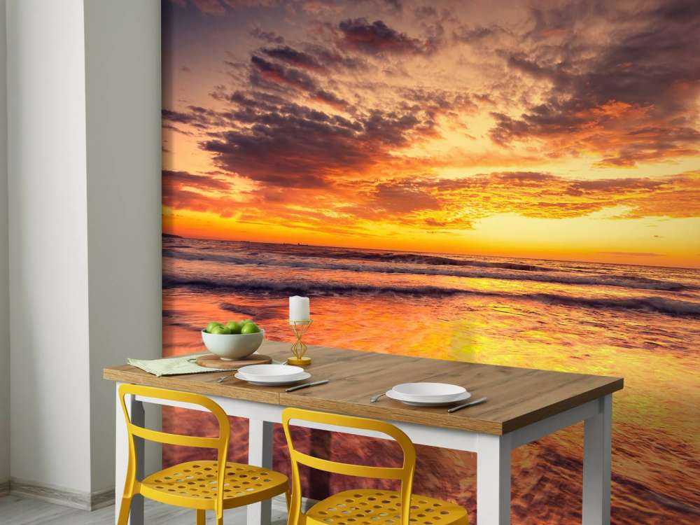 Piękny wschód słońca