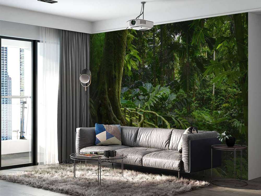 Wąski mostek w dżungli