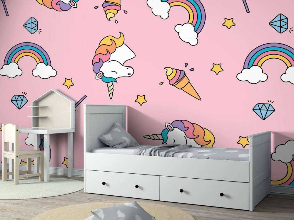 Kolorowy wzór jednorożca