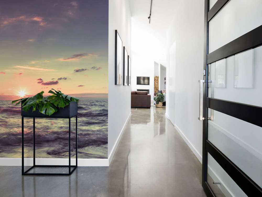 Piękny zachód słońca