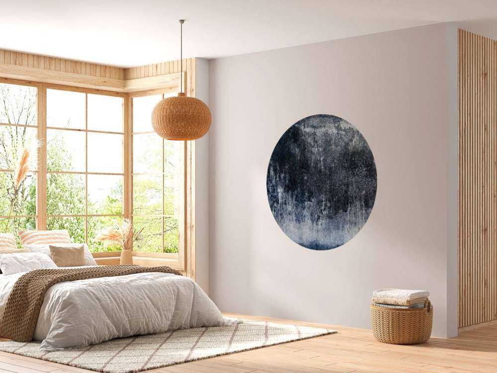 Stara, zwietrzała niebieska ściana