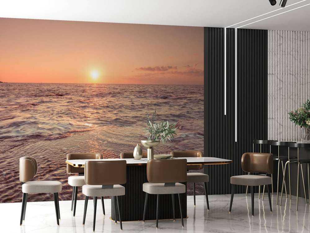 Zachód słońca na plaży