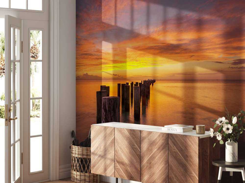 Falochrony o wschodzie słońca