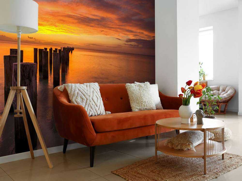 Falochrony o wschodzie słońca