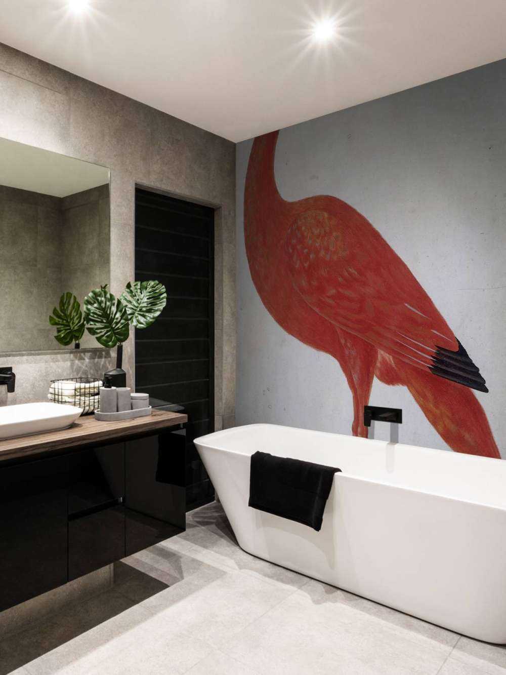 Czerwony Ibis z jajkiem