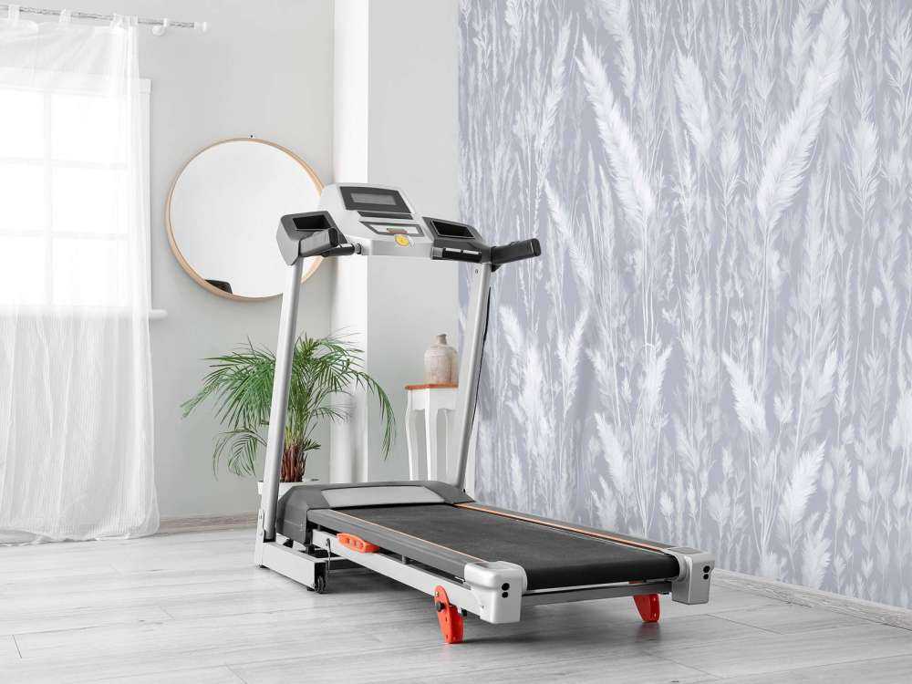 Ściana traw polowych - niebieska