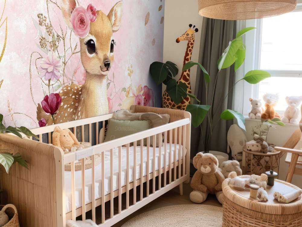 Hert i królik w kwiatowej okazałości