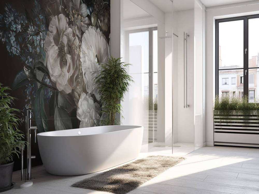 Bukiet z białym bzem