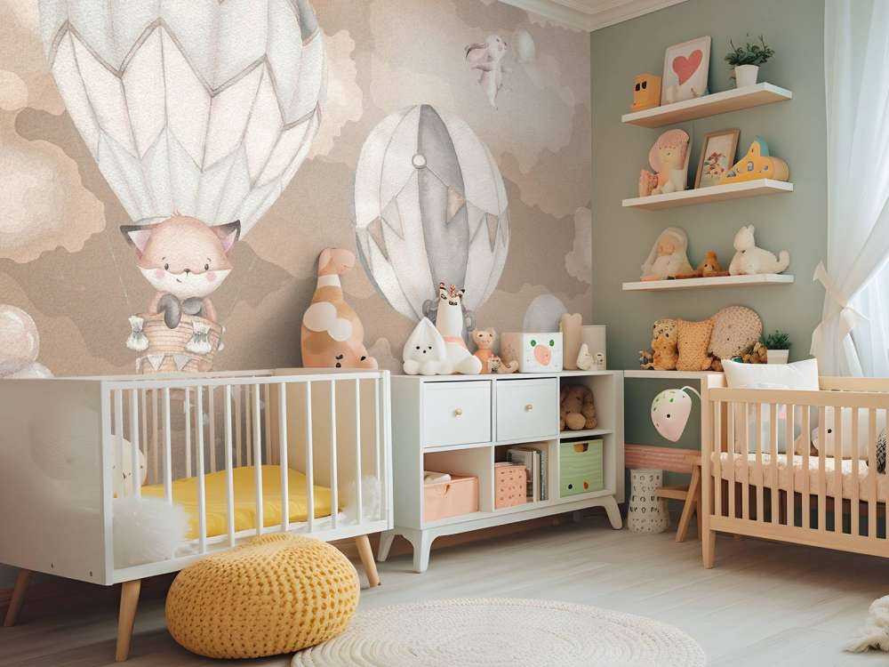 Latające zwierzęta - beżowe