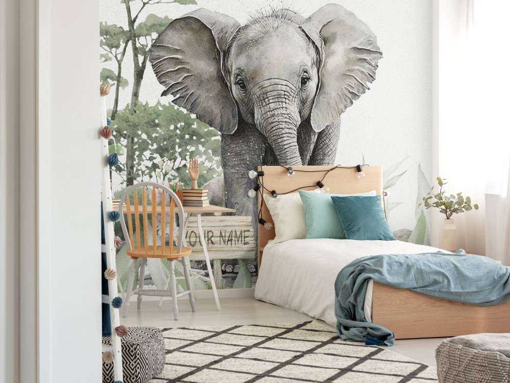 Mały słoń w dżungli