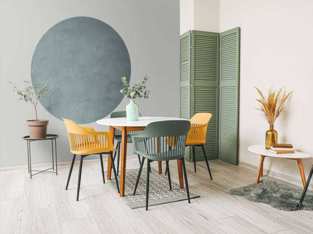 Beton z odcieniami zieleni