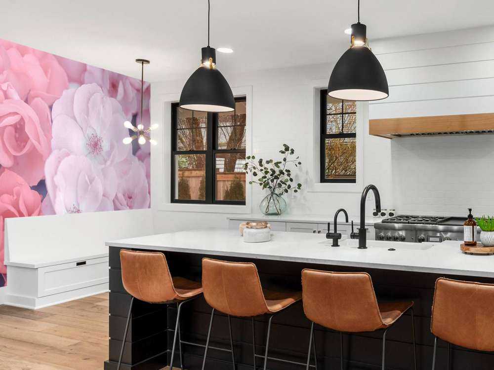 Różowe kwiaty urzędnicze