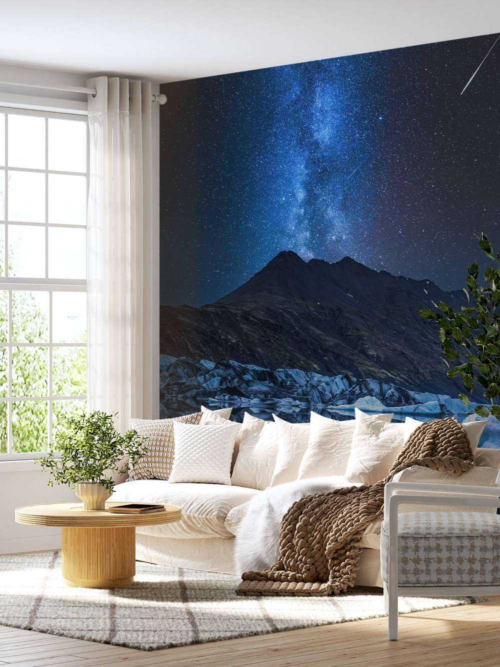 Droga Mleczna w pobliżu lodowca