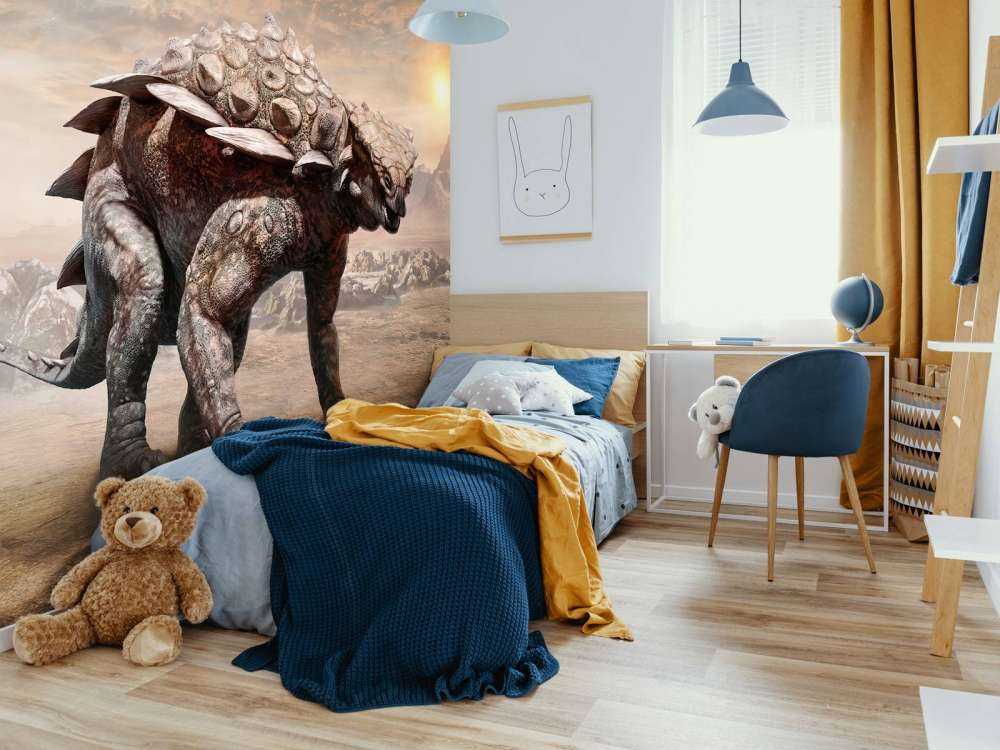 Dinozaur na opuszczonym terenie