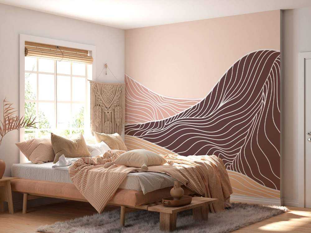 Kolorowe góry lineart