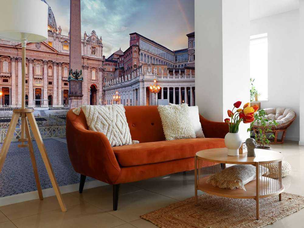 Plac św. Piotra z tęczą